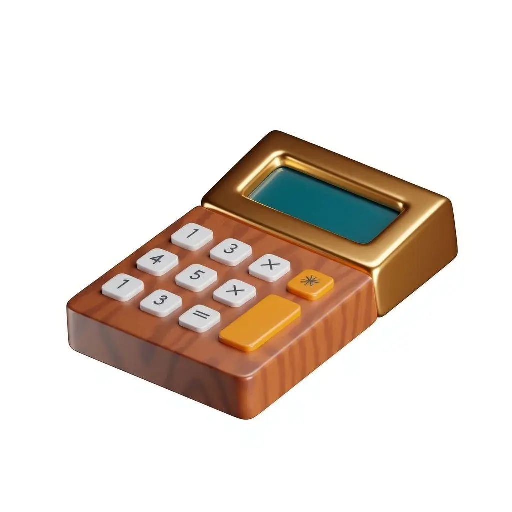 Image from the training dataset for the "Brass wood 3D icons" model