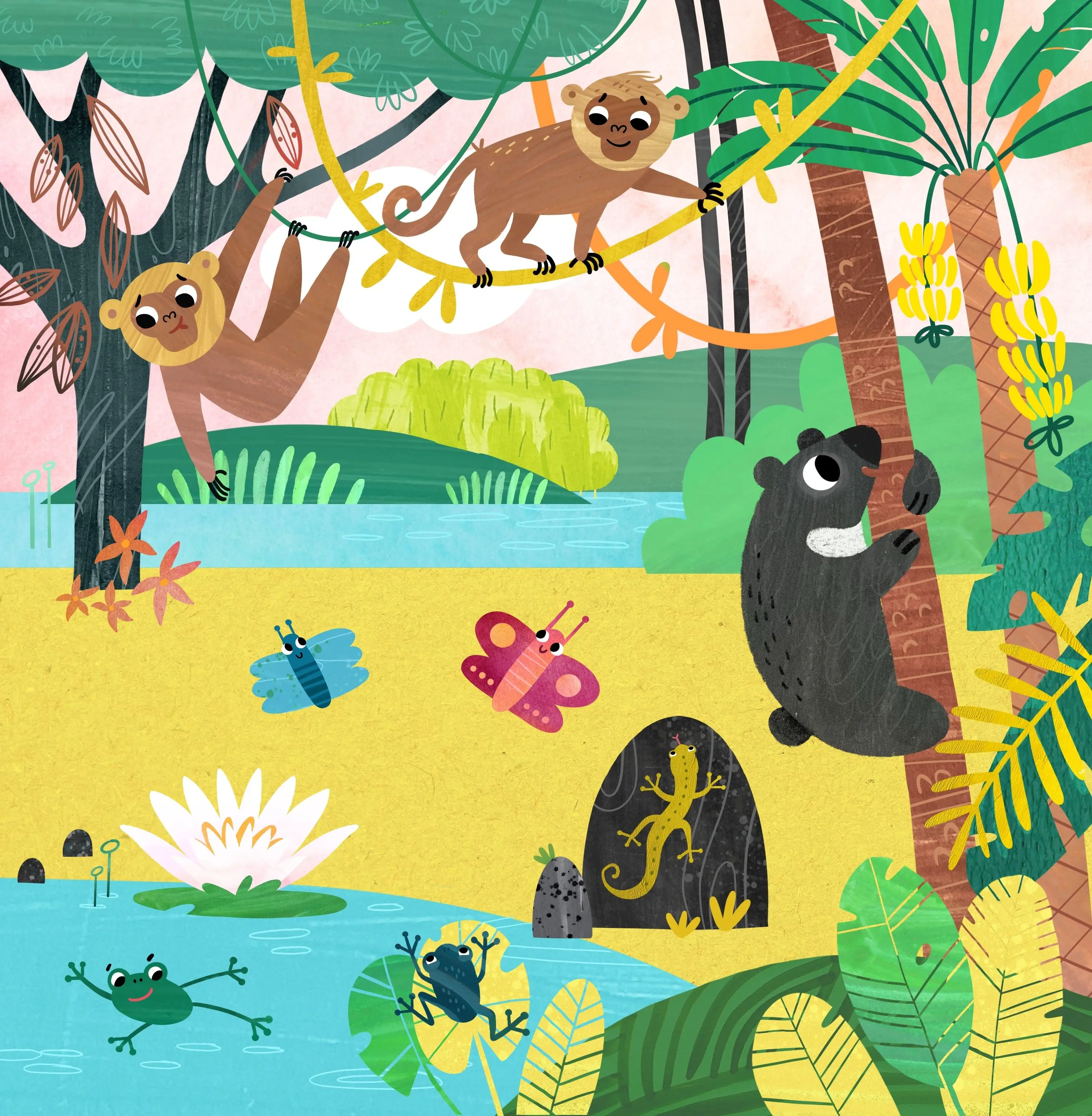 Image from the training dataset for the "Playful Friends" model