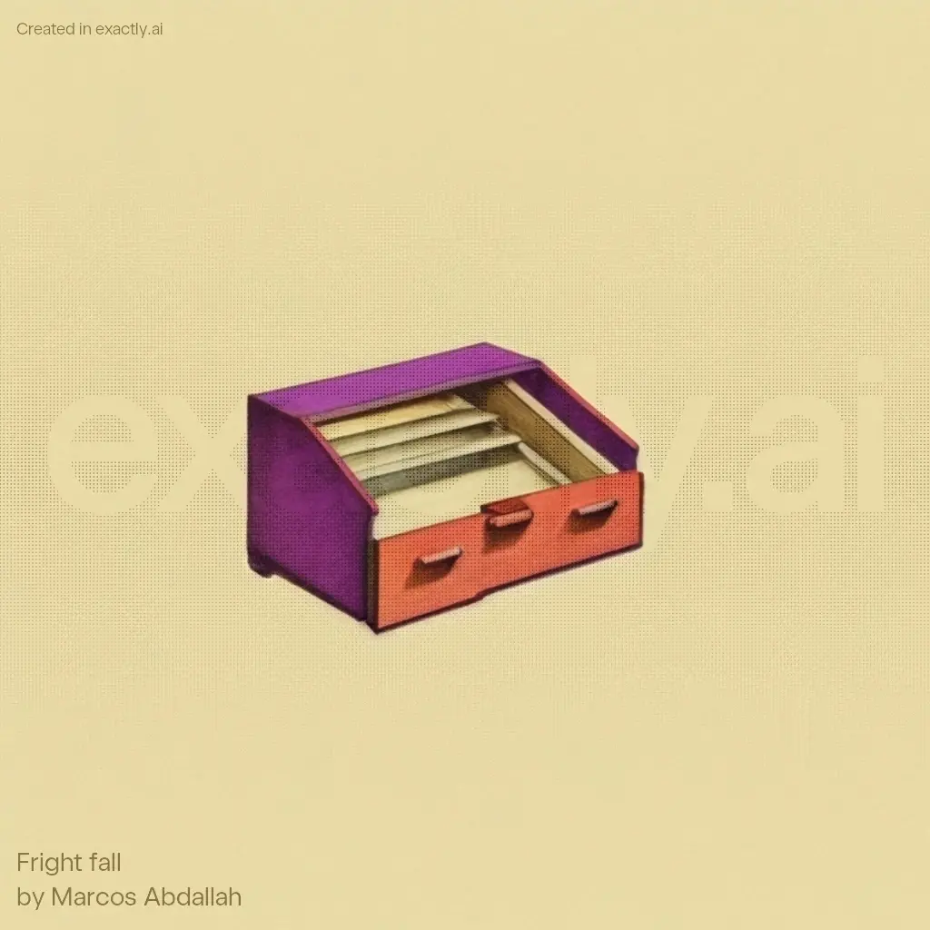 Chest of drawers created with Fright fall by Marcos Abdallah