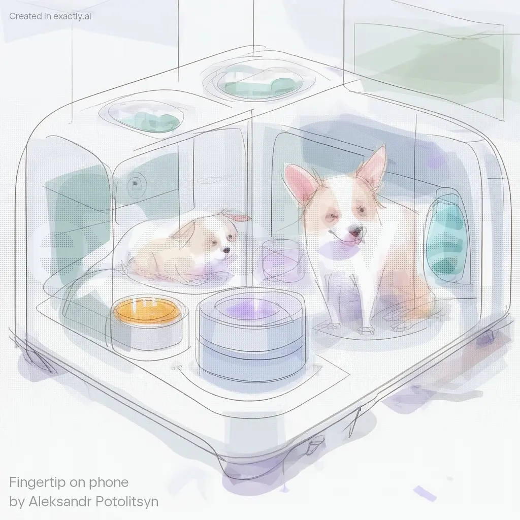 Dog house created with Fingertip on phone by Aleksandr Potolitsyn