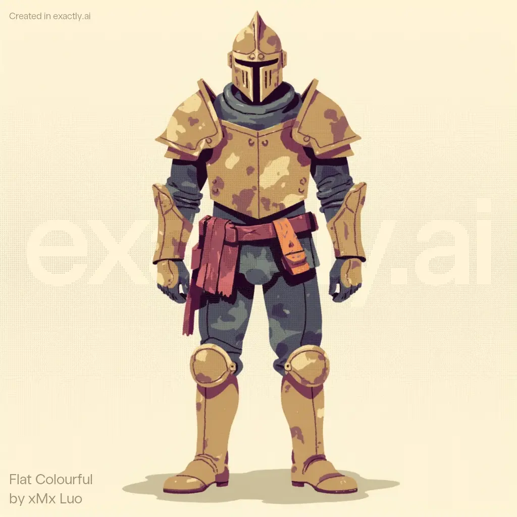 Medieval Knight Armor created with Flat Colourful by xMx Luo