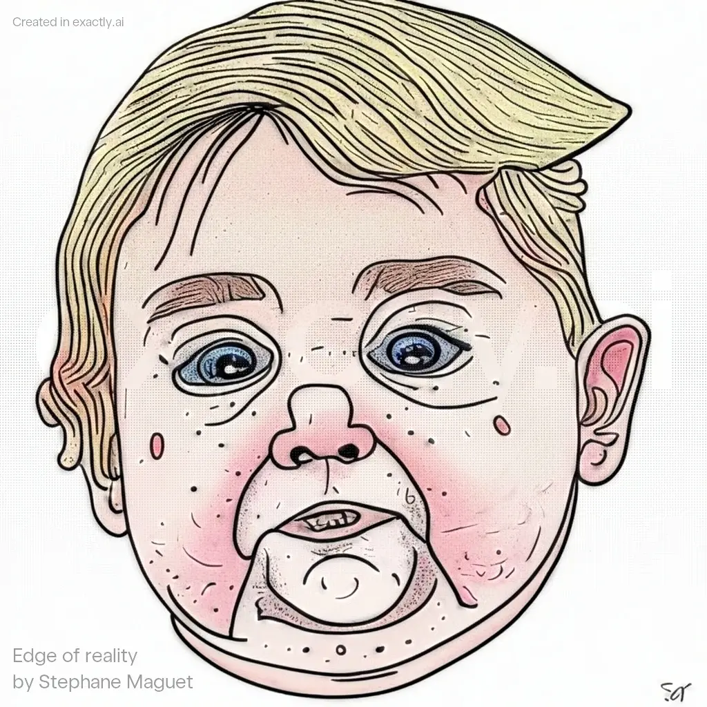 Trump baby created with Edge of reality by Stephane Maguet
