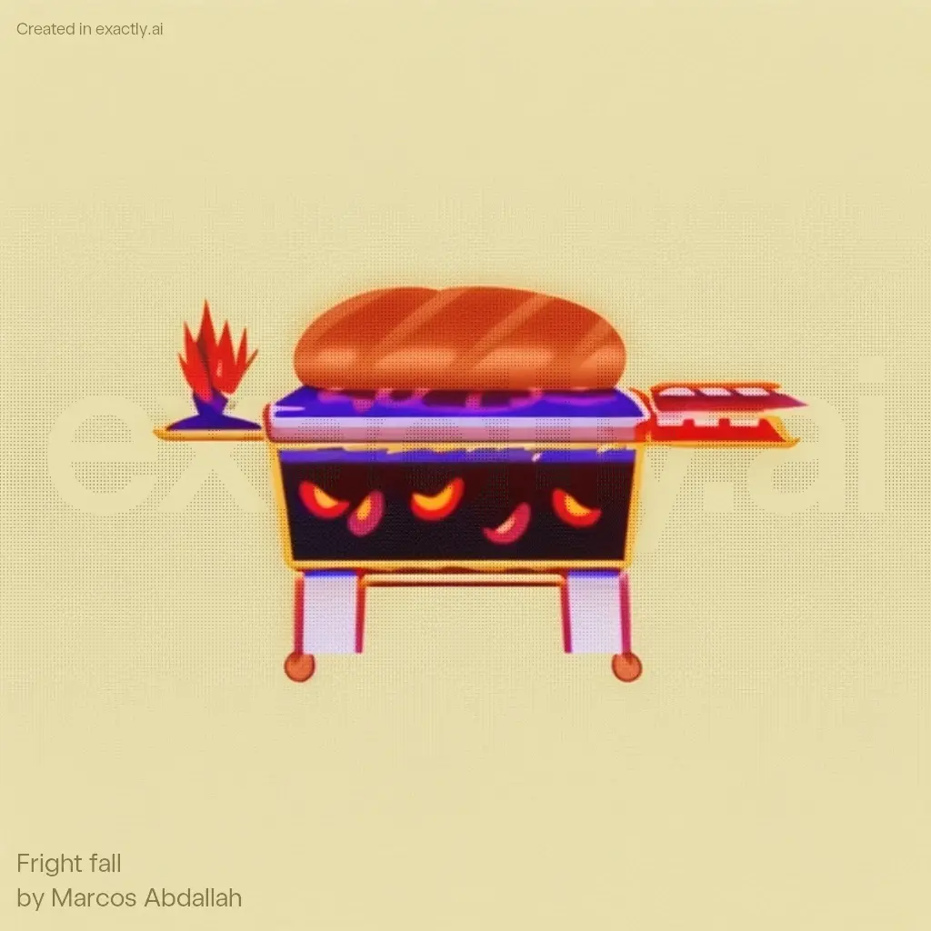 Frying pan created with Fright fall by Marcos Abdallah
