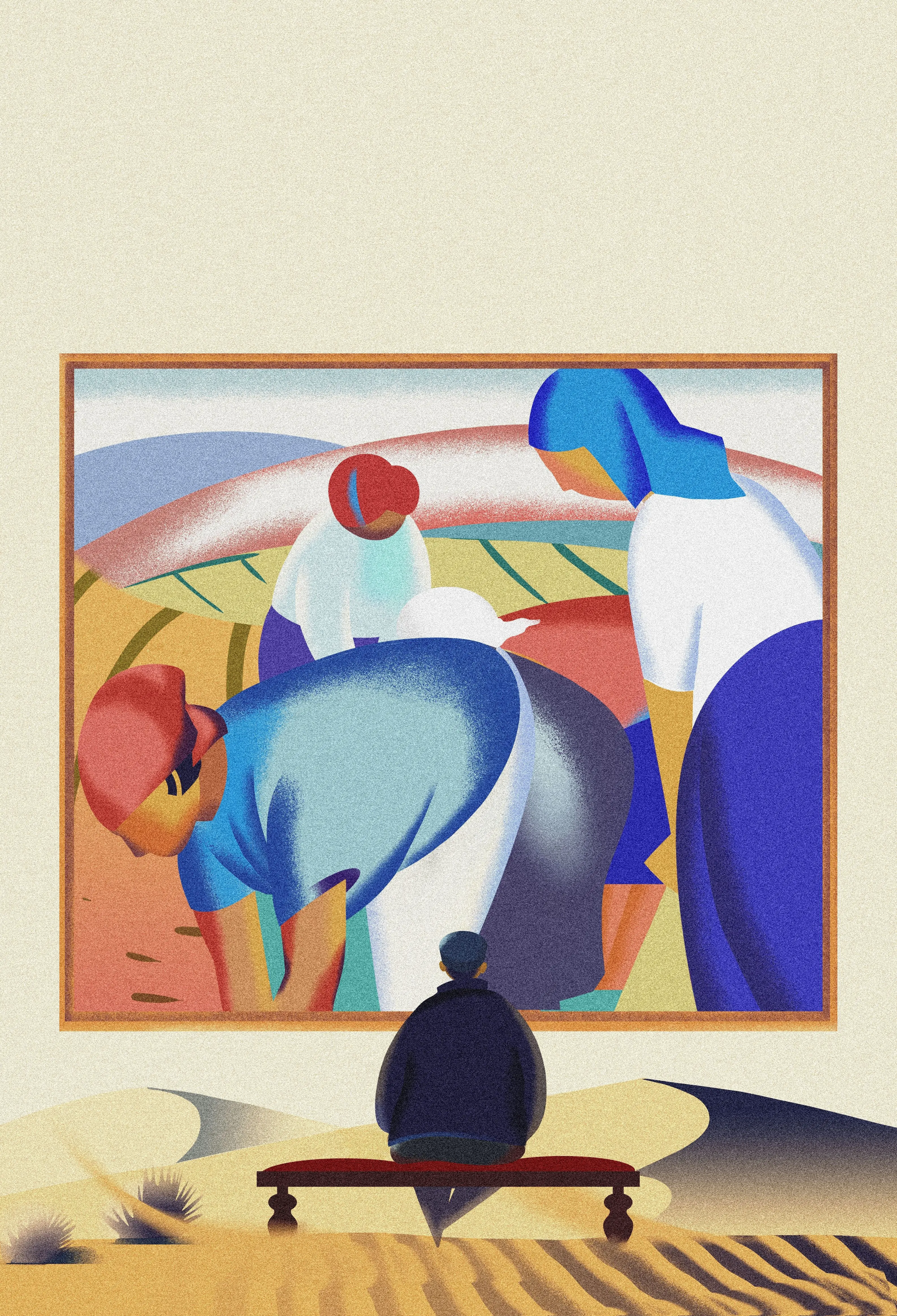 Image from the training dataset for the "Surreal Dynamism" model