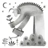 Image from the training dataset for the "Graphite creature" model