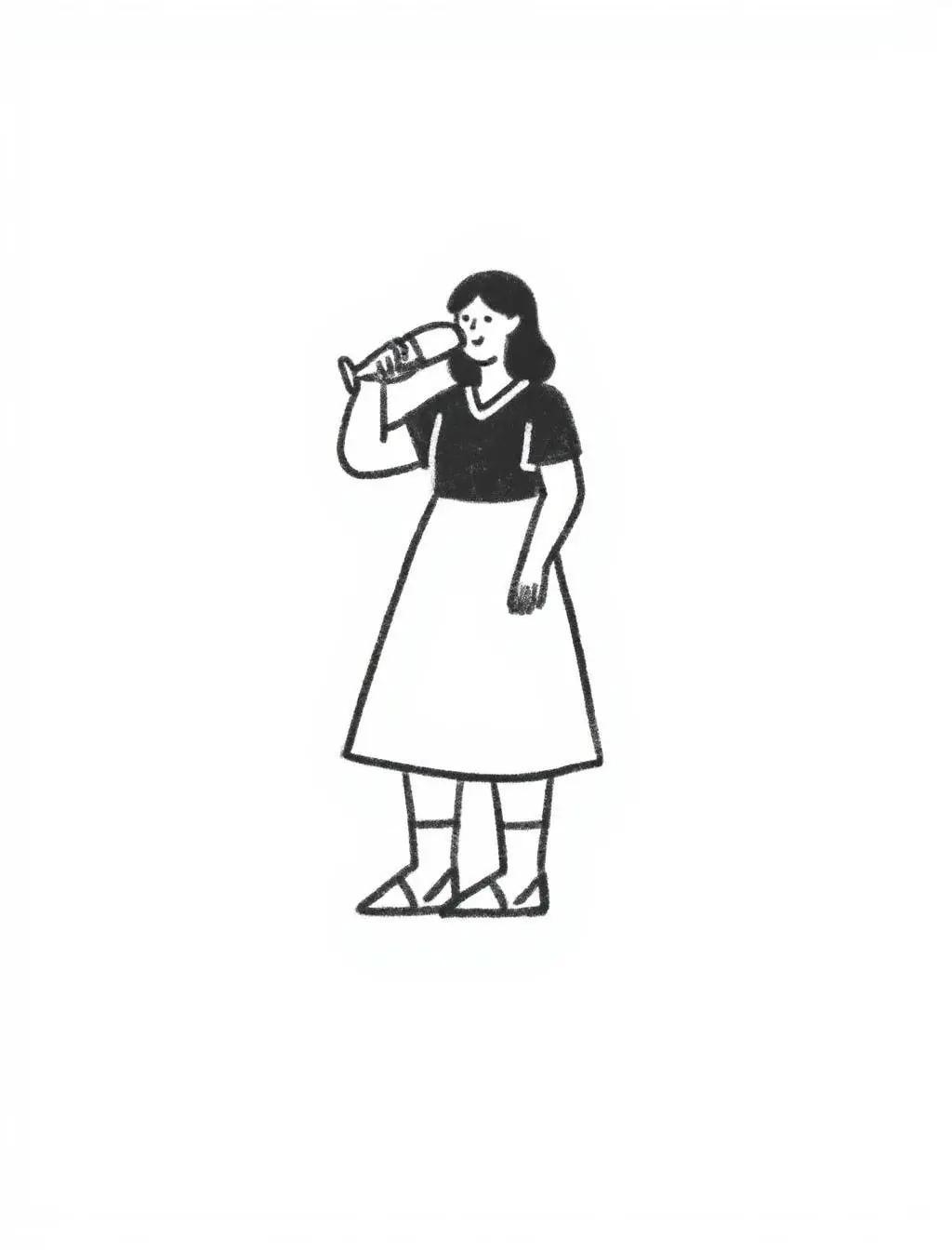 Example of image generated by the "Playful Line Adventures" model