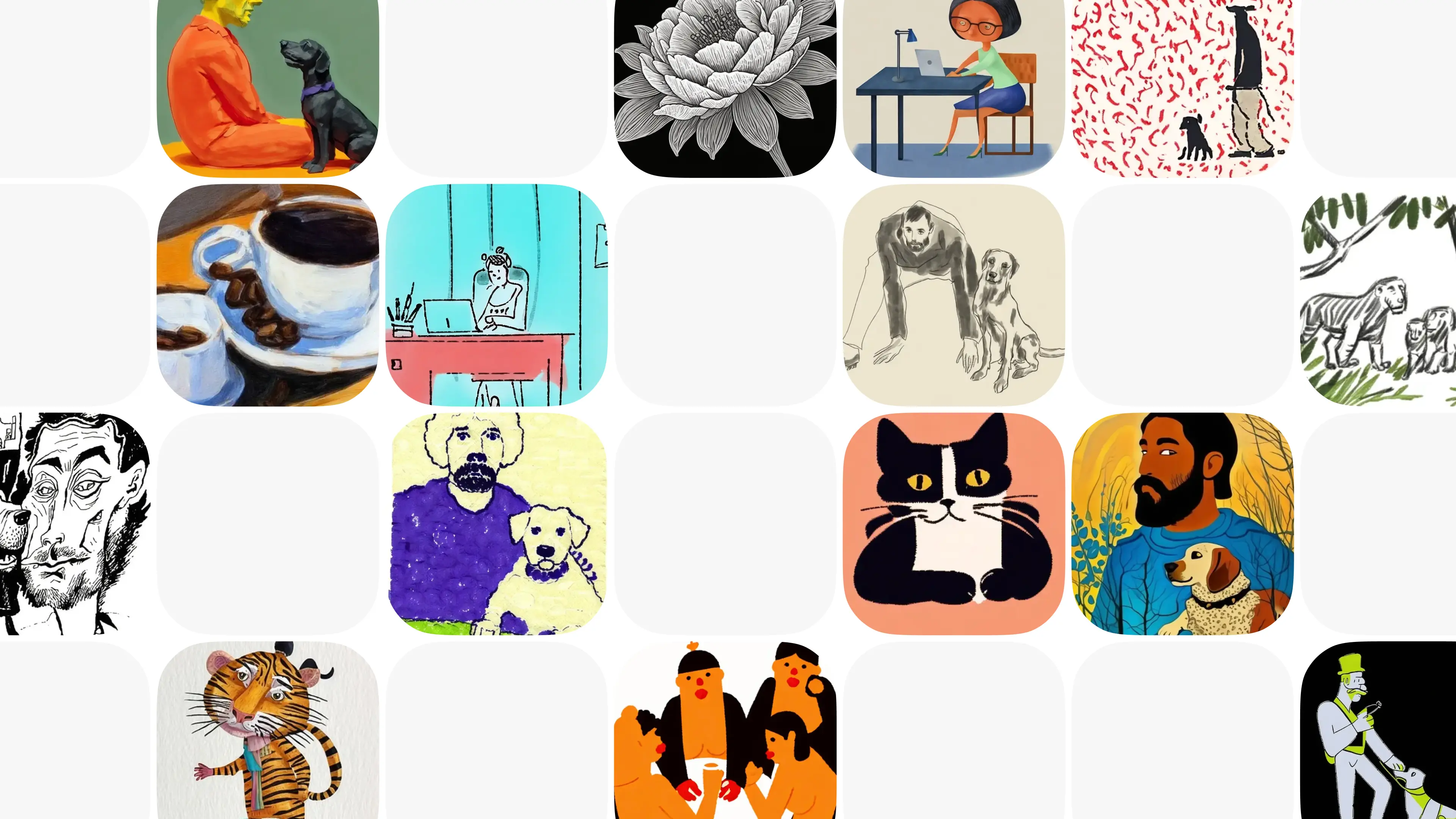 Some artworks from open call — you still have a chance to submit your artwork